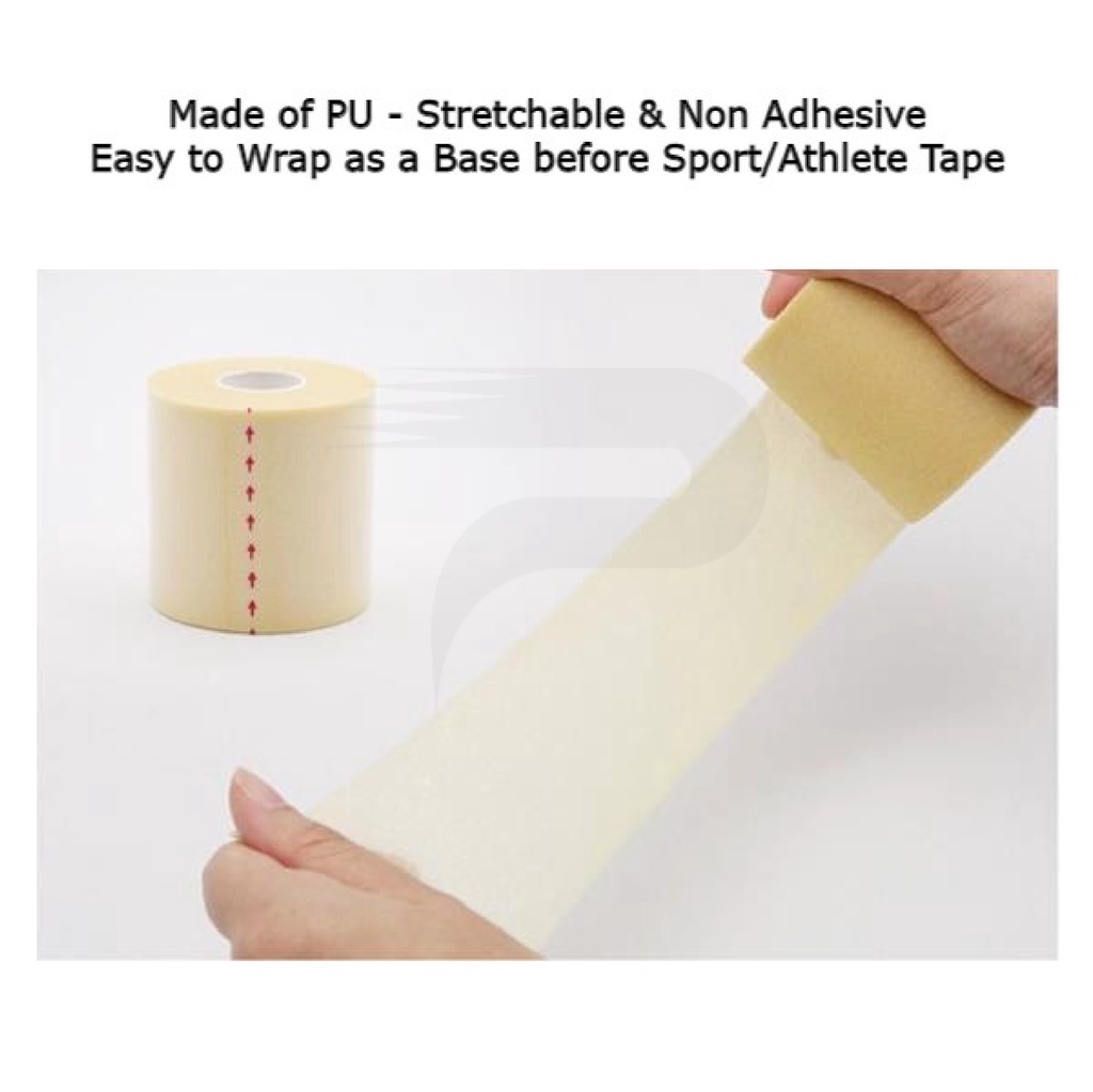 Underwrap Tape 7cm x 27m for Ankle Wrist Wrap Must Use with Adhesive