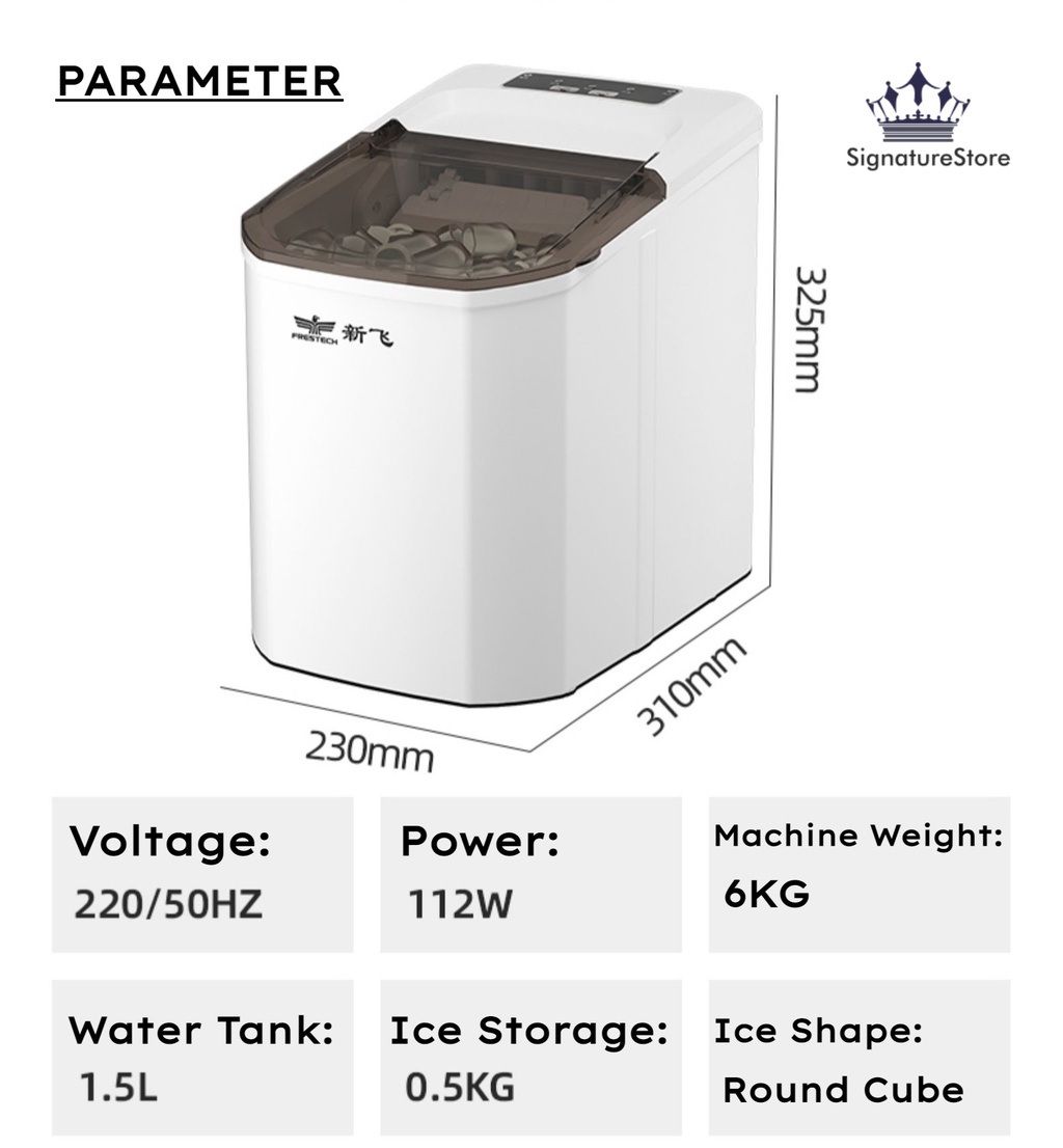 Electric Ice Maker Machine Automatic Commercial Small Fast Ice Cube ...