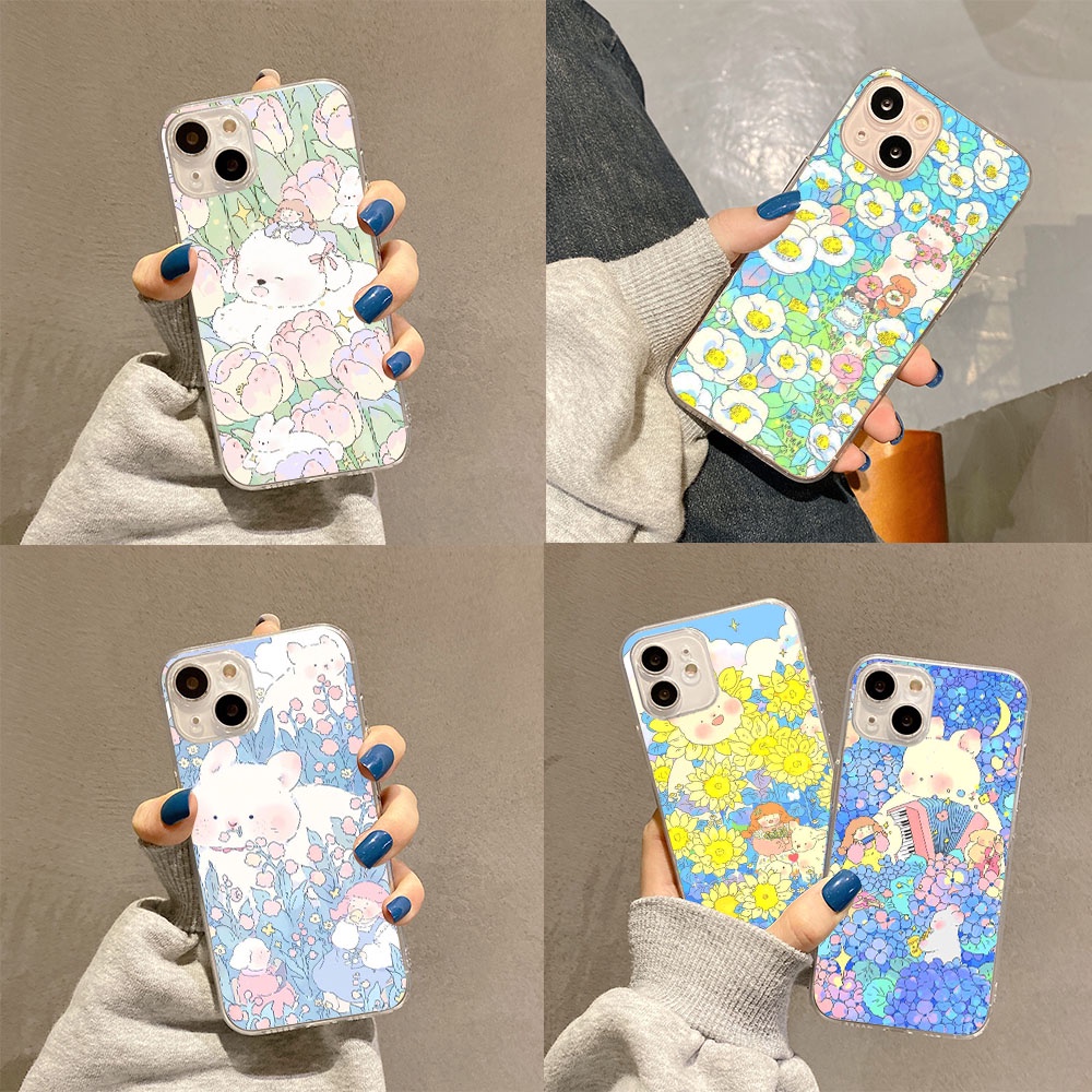 ZX-149 flowers girl Silicone TPU Case Compatible for LG K71 V50 K30 V40 ...