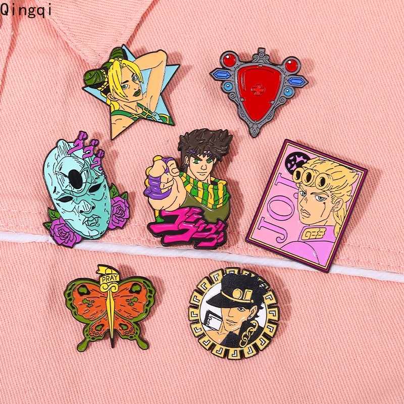 Jojos Enamel Pins Collect Anime Movies Metal Brooch Badges Collar Lapel ...