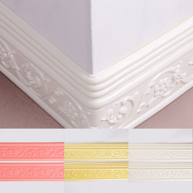 3d Skirting Waist Line Foam Wall Stickers Self Adhesive Background