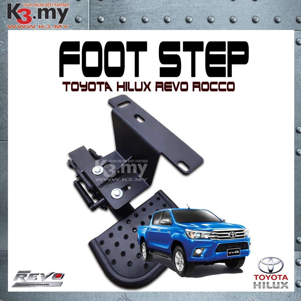 Toyota Hilux Revo Rocco Retractable Back 4x4 Rear Foot Step T-Step Bed ...