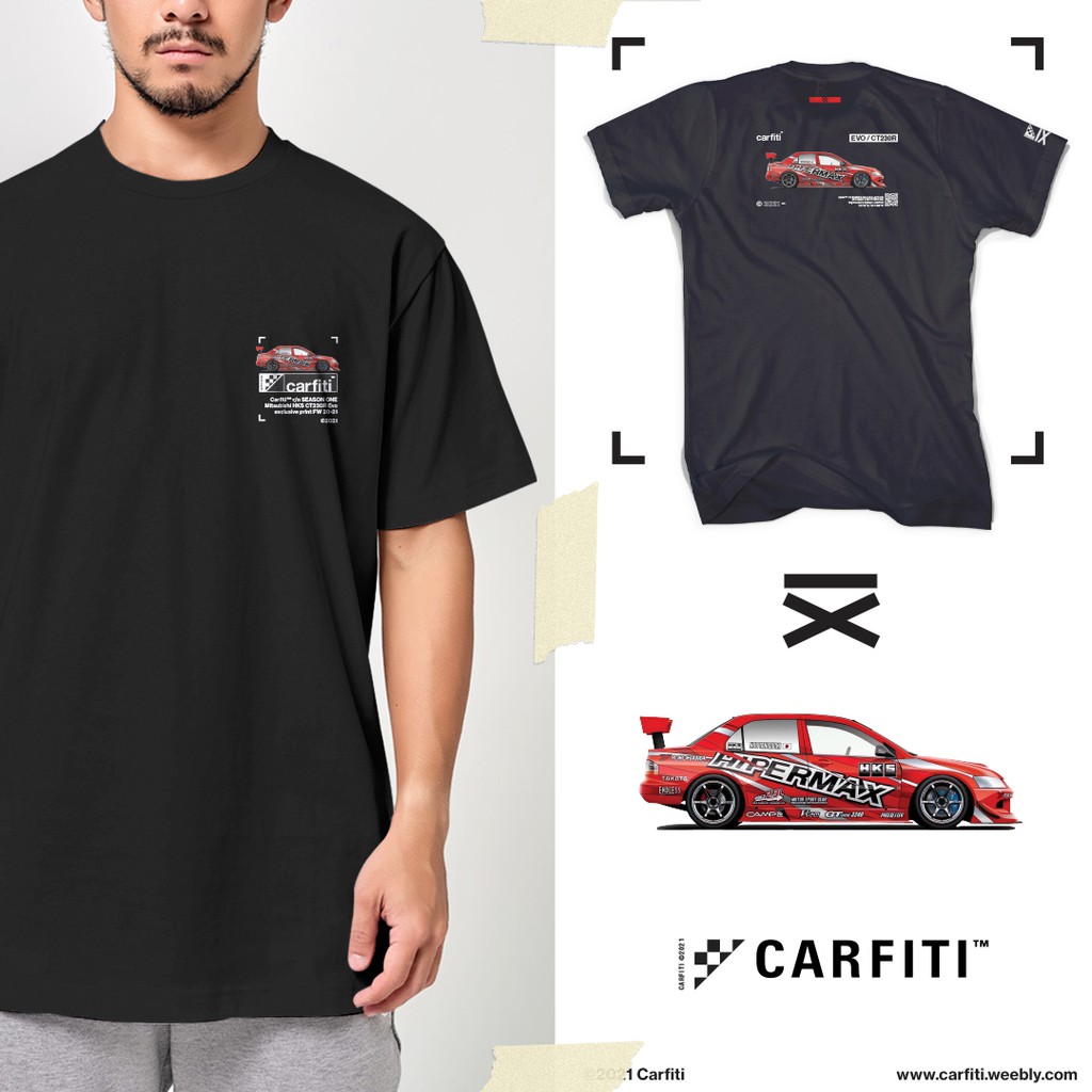 CARFITI™ HKS CT230R MITSUBISHI EVO T Shirt | Shopee Malaysia