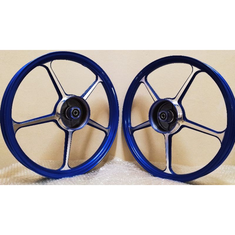 FG505 ENKEI SPORT RIM EX5 EX5 DREAM 1.4 / 1.6 - 17 BLACK BLUE | Shopee ...