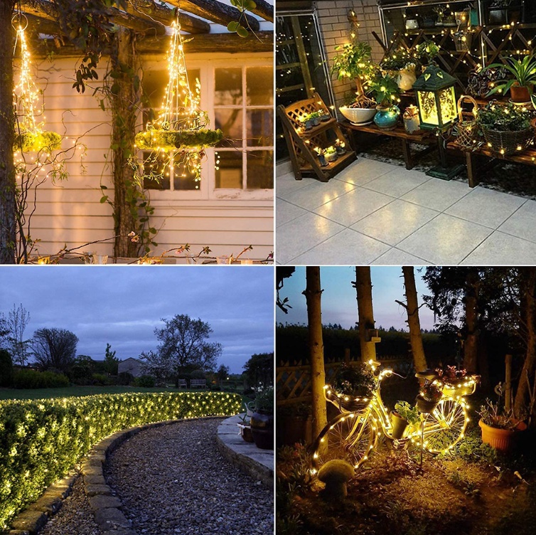 Lampu Hiasan 22M Lampu Raya Solar Lights LED Fairy String Lights ...