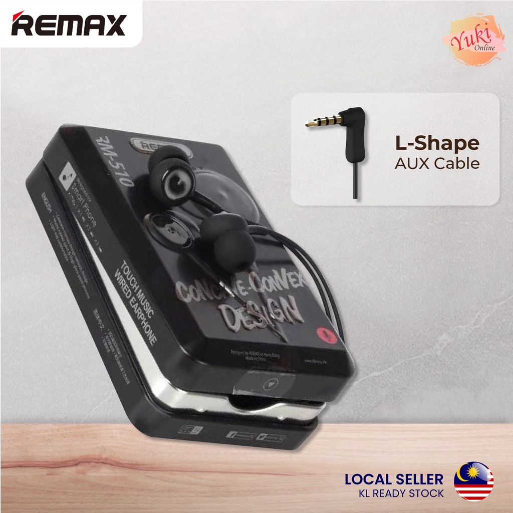 Remax RM-510 In-Ear Stereo Earphone Headphones With Mic Wired Control ...