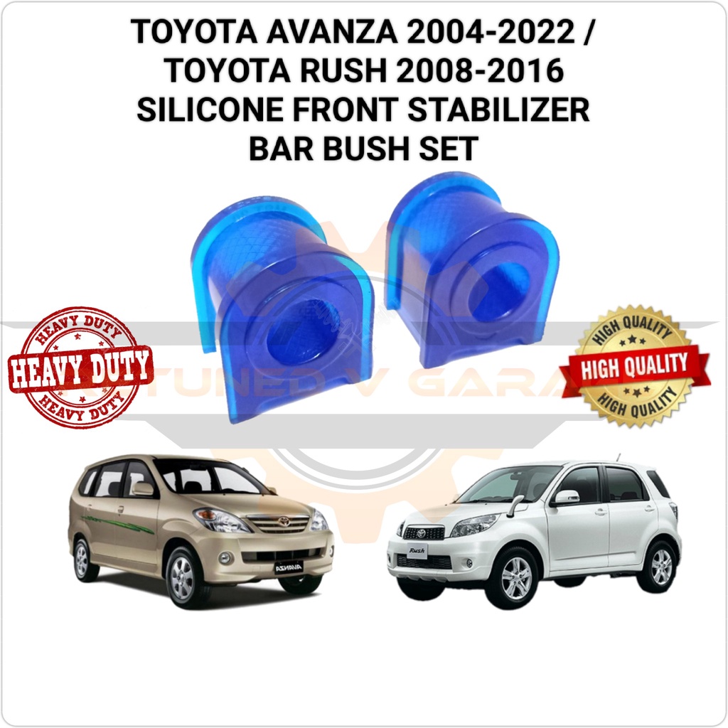 Front Stabilizer Bar Silicone Bush Set 2pcs Toyota Avanza F601 F602 04 ...