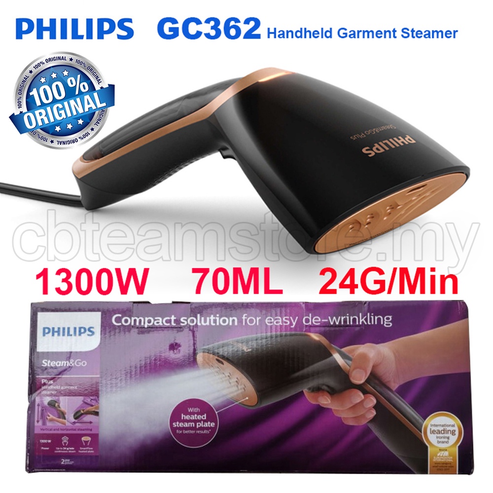 Philips GC362 Handheld Garment Steamer with1300W 70ML Separate Water