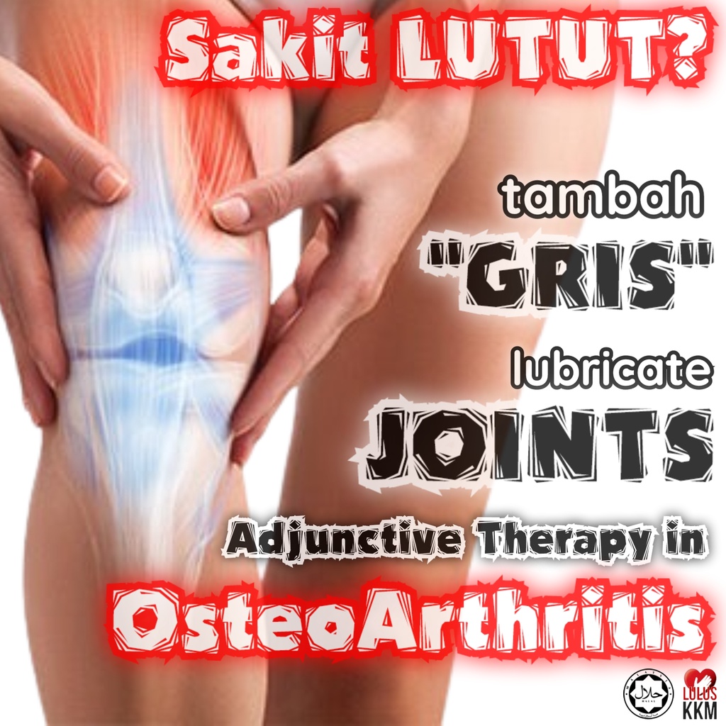 Sakit LUTUT Tambah "GRIS" Cecair Lutut OsteoArthritis Lubricate Joints