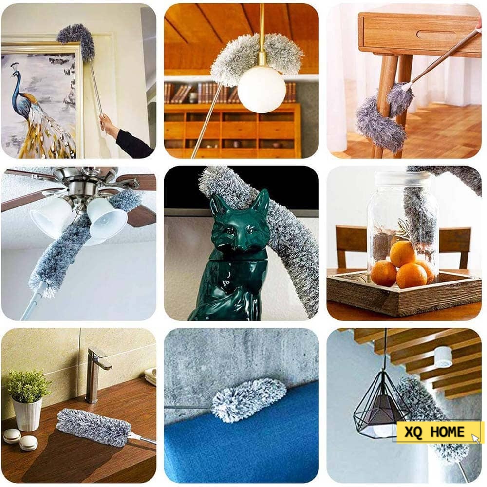 Microfiber Duster 280CM Extendable Expandable Feather Duster Washable