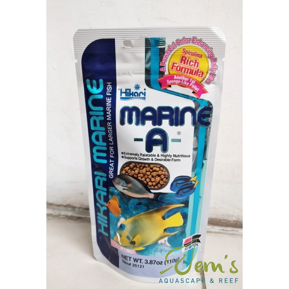Hikari Marine A 110gr (Sea Ornamental Fish Food/Fish Food) Shopee