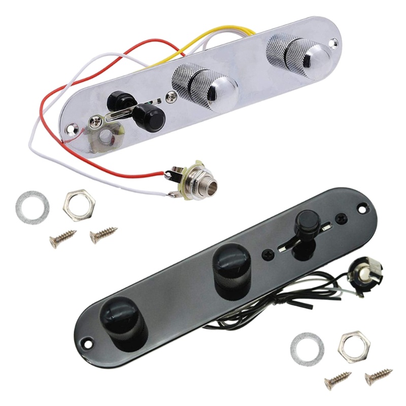 thumbnail image 2 of Alnicov 3-Way Prewired Control Plate For Telecaster Guitar - Loaded Harness With Knobs 2 of 13