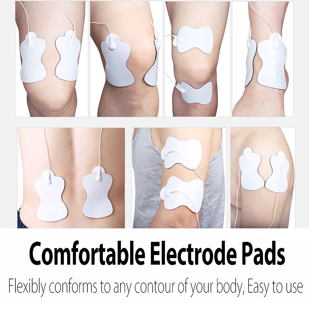 Long Life Pad Self Adhesive Tens Unit Electrode Pads Reusable Massage ...