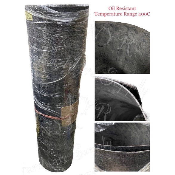 3mm Asbestor Jointing Gasket With Mesh 400C Temperature Range Oil