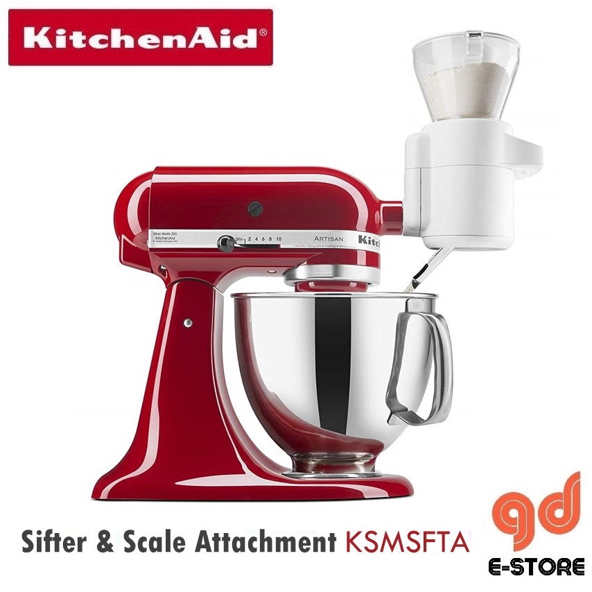 KitchenAid Sifter & Scale Attachment KSMSFTA Measure Ingredients Weight