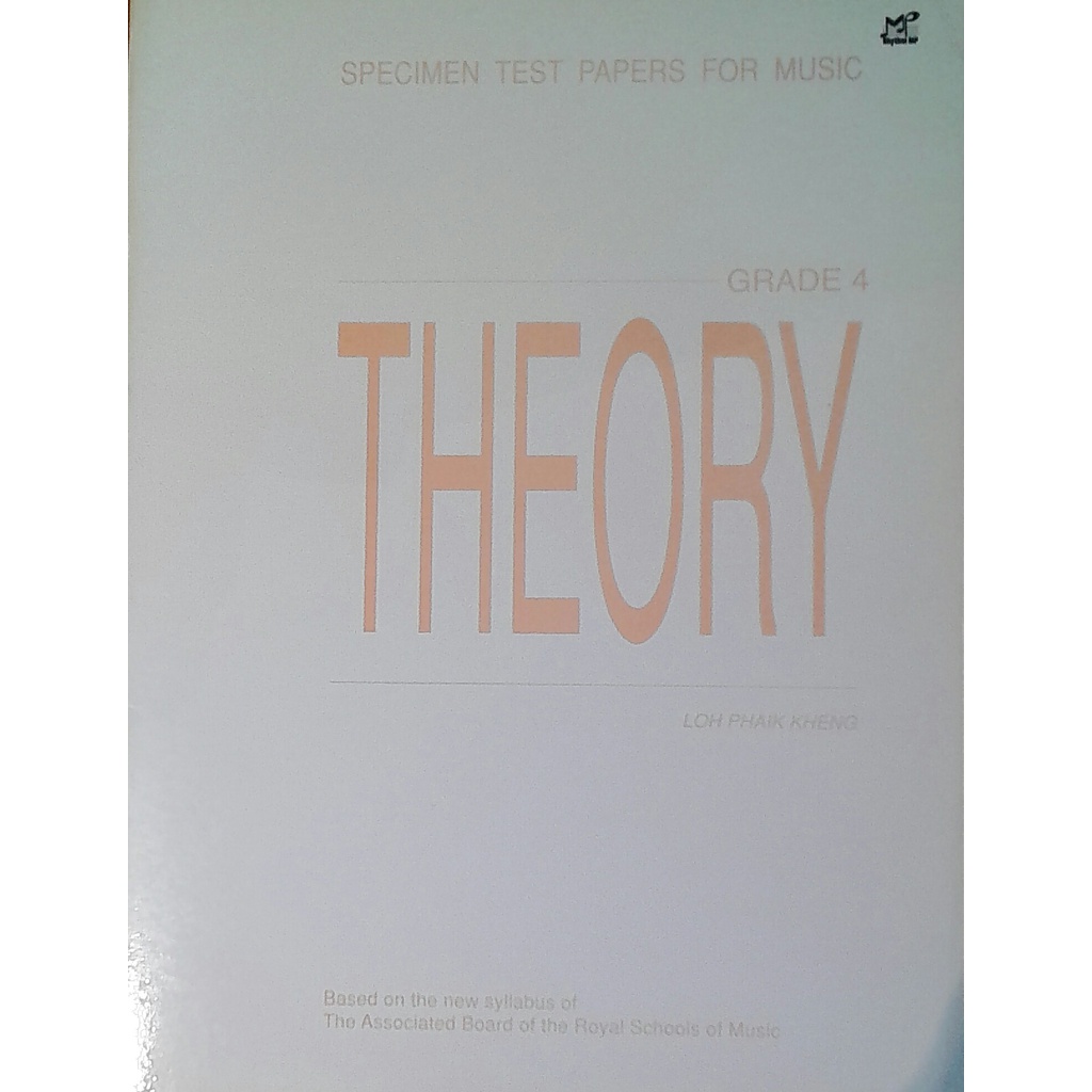 SPECIMEN TEST PAPERS FOR MUSIC THEORY G4 (OBSOLETE) | Shopee Malaysia