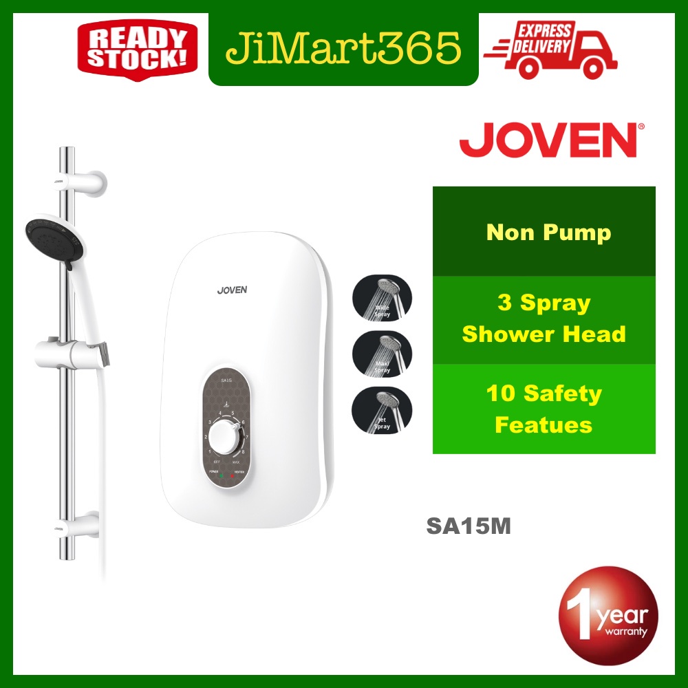 Joven Instant Water Heater Without Pump - White SA15M 热水器 热水机 | Shopee ...