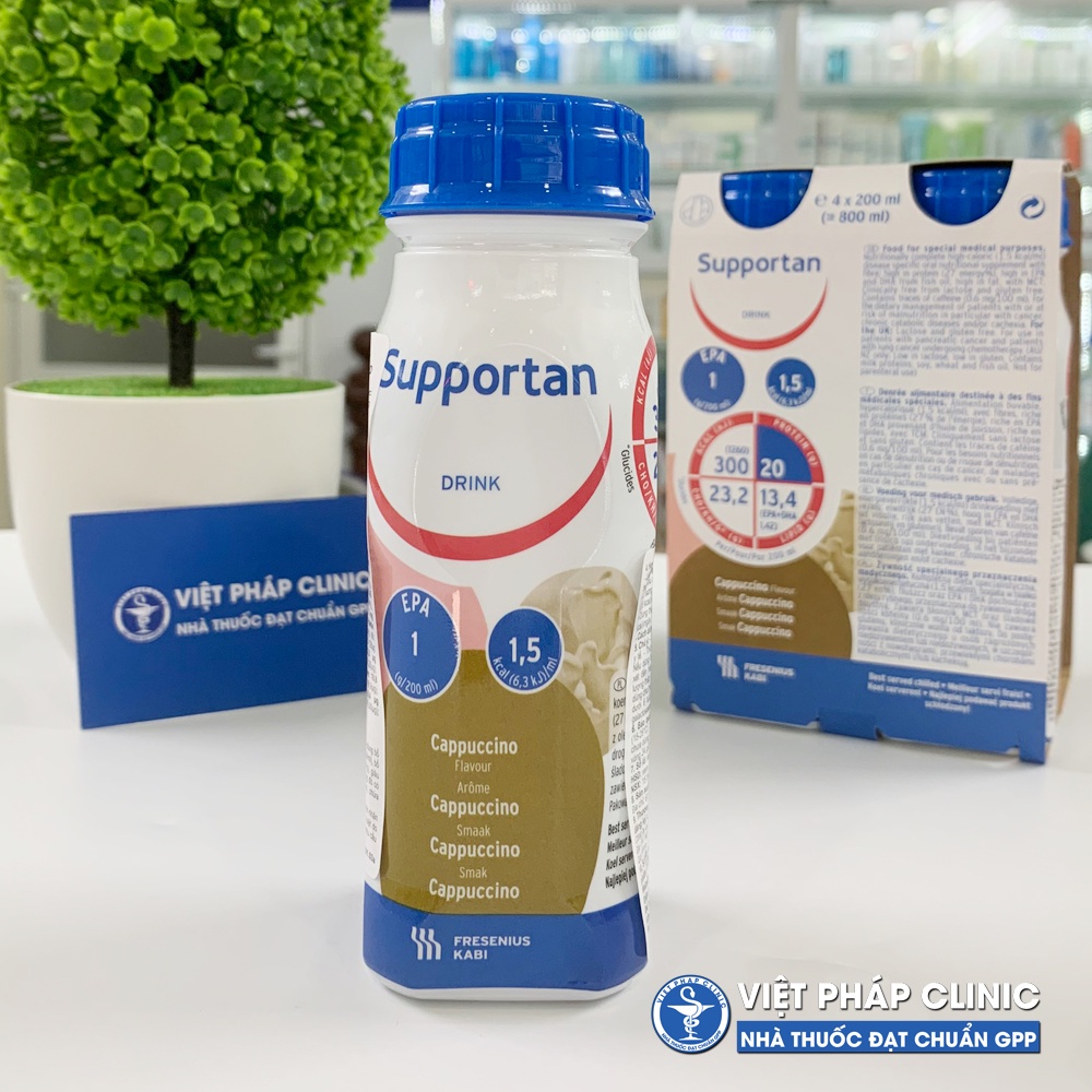 Supportan Drink Cappuccino milk for cancer patients - Lot of 4 bottles ...
