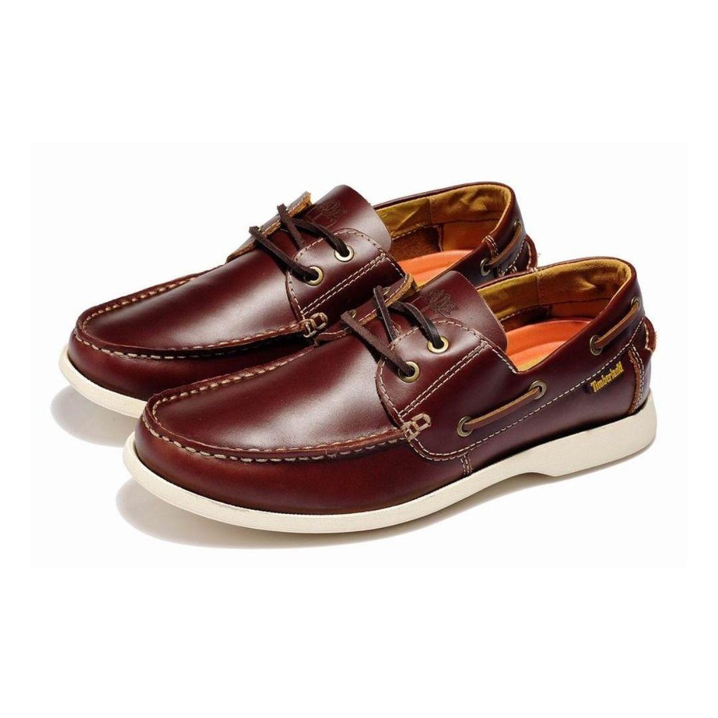 Timberland leather sale loafers