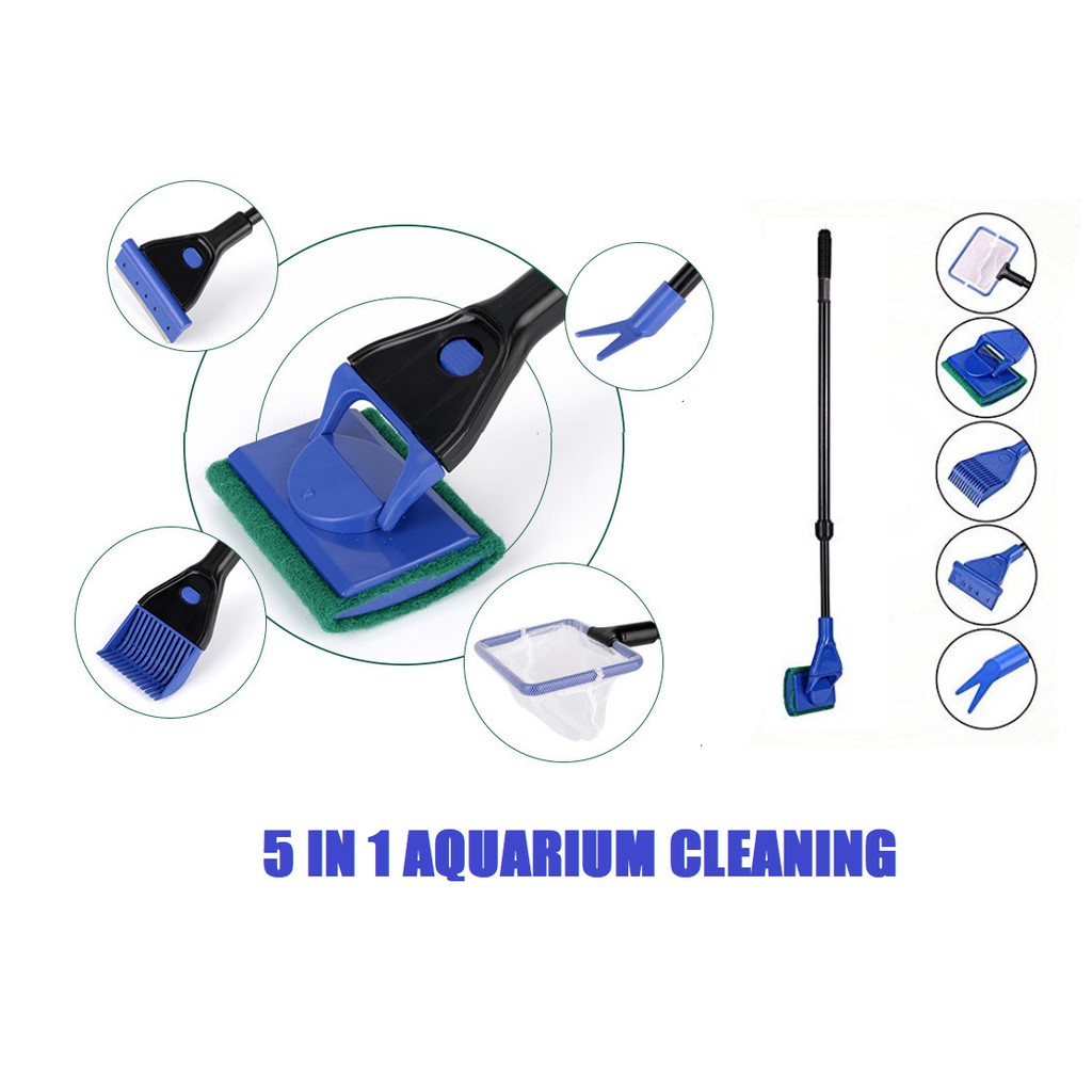 5 in 1 Tools Aquarium Cleaning Set Multifunction | Shopee Malaysia