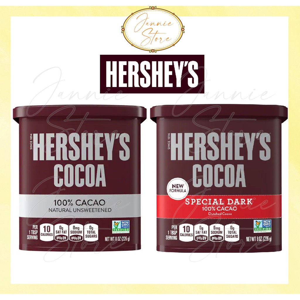 Hershey's Cocoa Powder 100 Cacao Natural Unsweetened/Special Dark (226G) [US] Shopee Malaysia