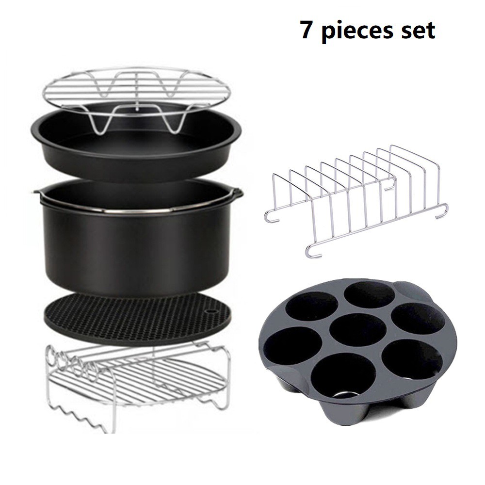 Air Fryer Accessories 7&8 Inch for airfryer machine, Set of 8, Fit