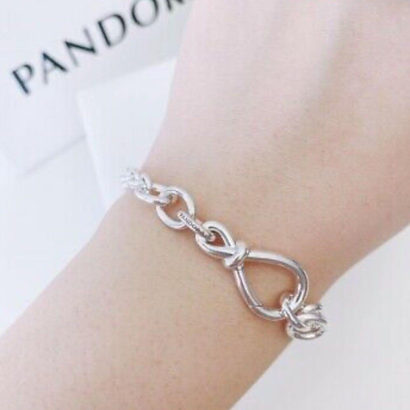 pandora Chunky Infinity Knot Chain Bracelet 598911C00