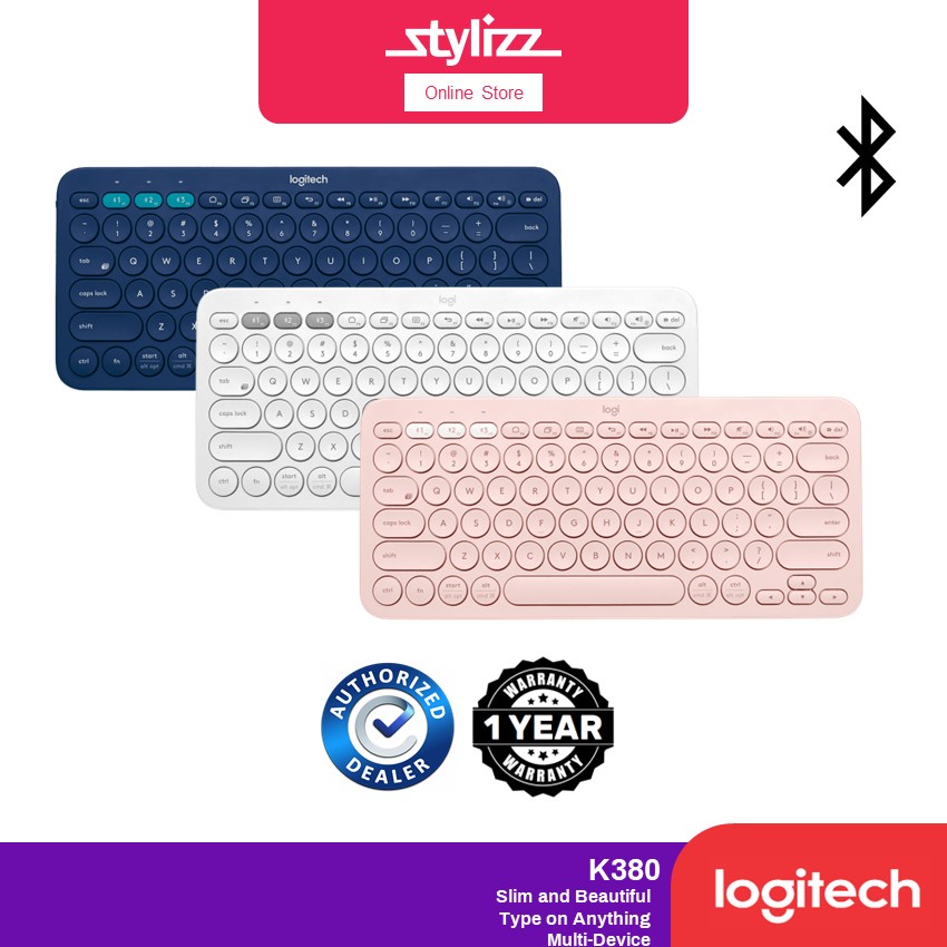 LOGITECH K380 MULTI-DEVICE BLUETOOTH KEYBOARD - SLIM & BEAUTIFUL ...
