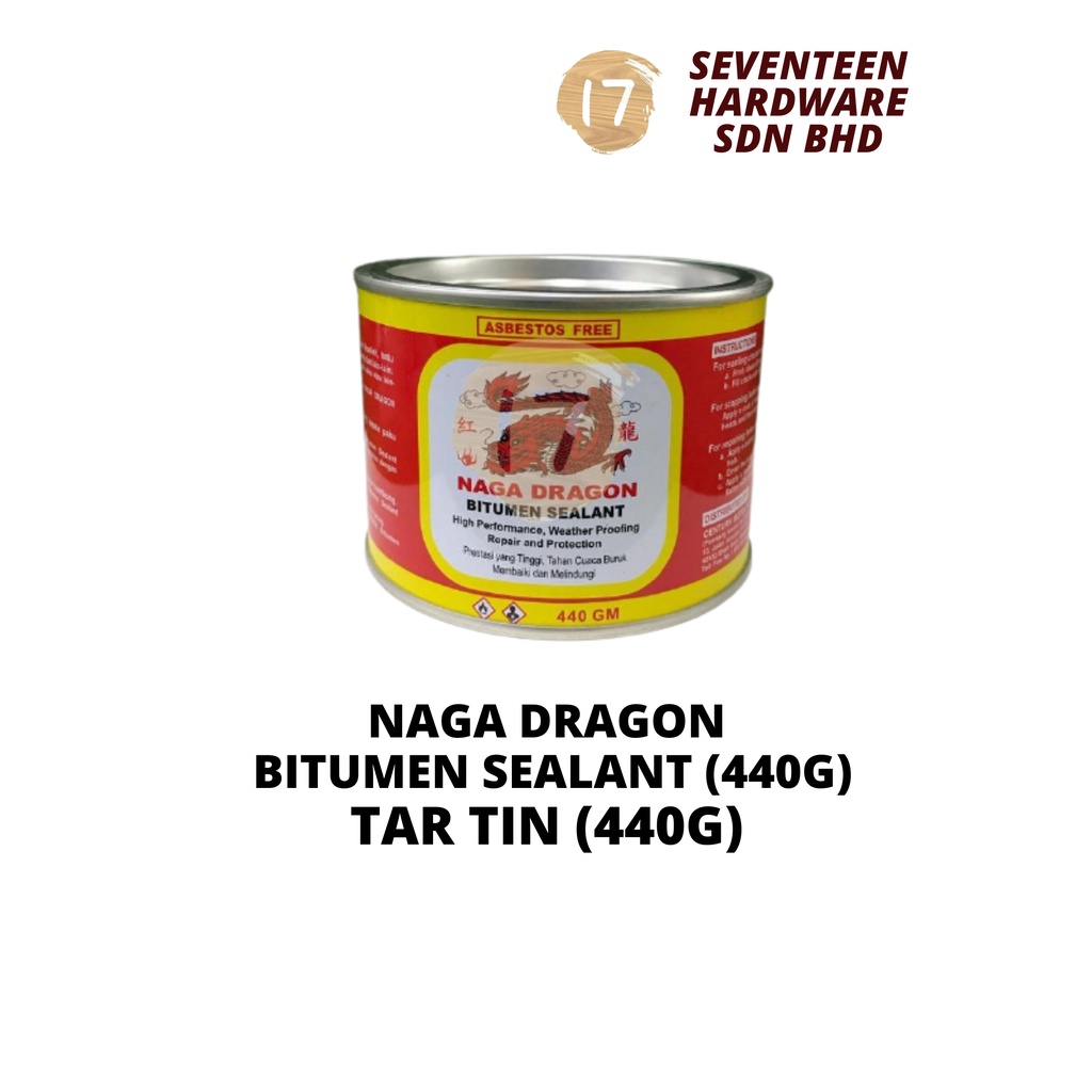 Naga Dragon Bitumen Sealant (440G) / Tar Tin (440g) | Shopee Malaysia