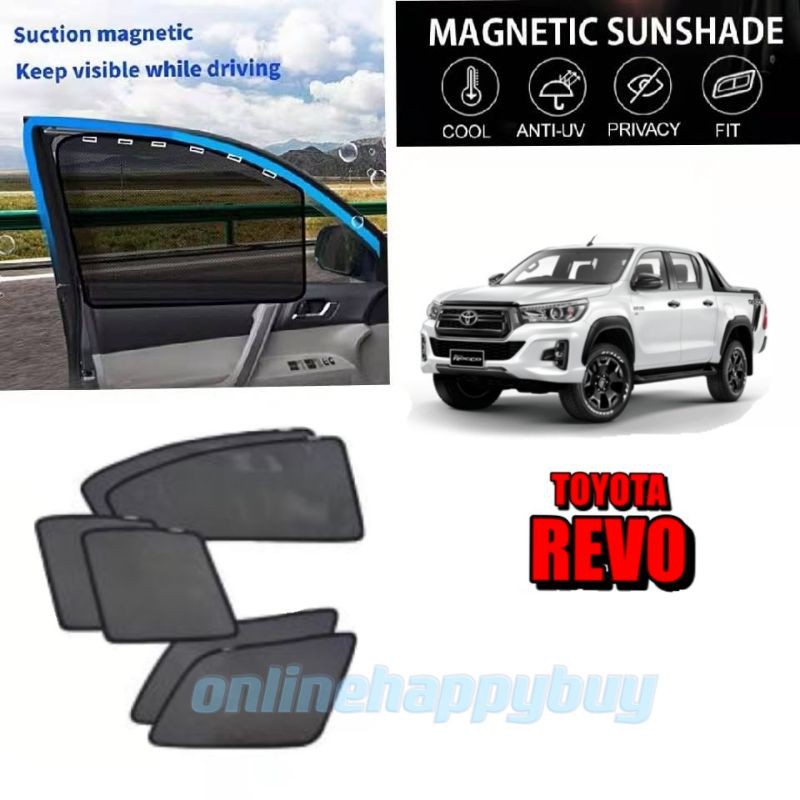 TOYOTA HILUX REVO MAGNETIC SUNSHADE ( 6 PCS ) | Shopee Malaysia