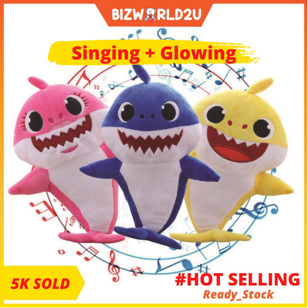 minecraft toys 32cm Singing + Glowing Baby Shark Dododo Pinkfong Animal ...