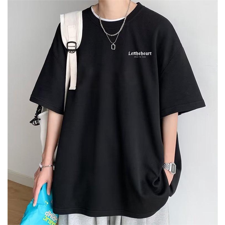 （size M-8XL）Korean Fashion Printed Basis Tees Large Size Tops Oversized ...