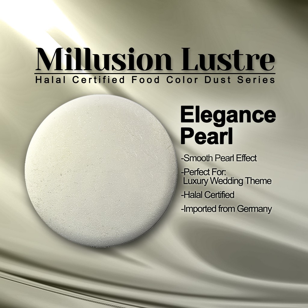 Millusion Lustre Pearl Dust (Germany) Halal Edible Food Color Dust