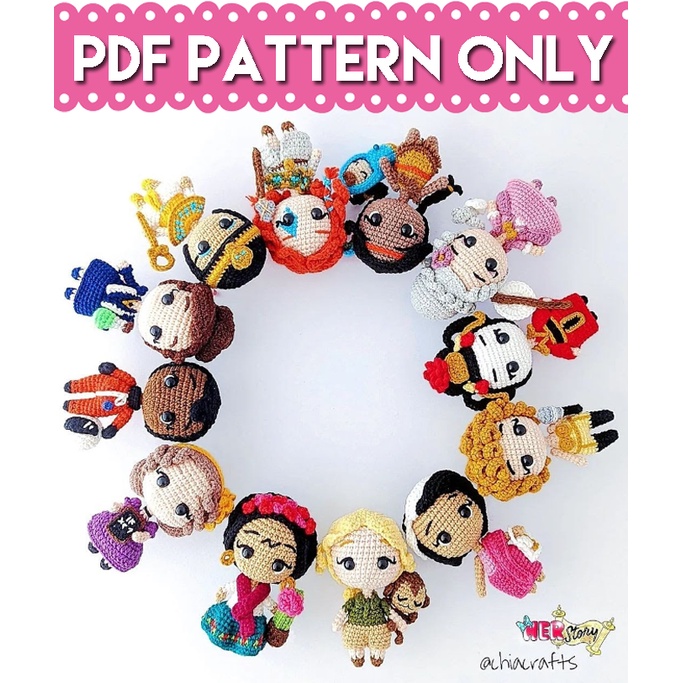Crochet Pattern - Her Story Amigurumi Pattern PDF Collection | Shopee ...