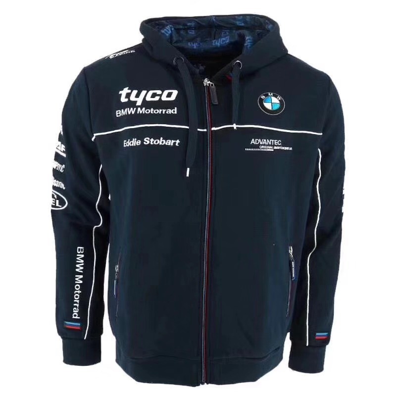 BMW TYCO Motorrad Hoodie Jacket Cotton Motorcycle Racing Hoody Navy 2018  New