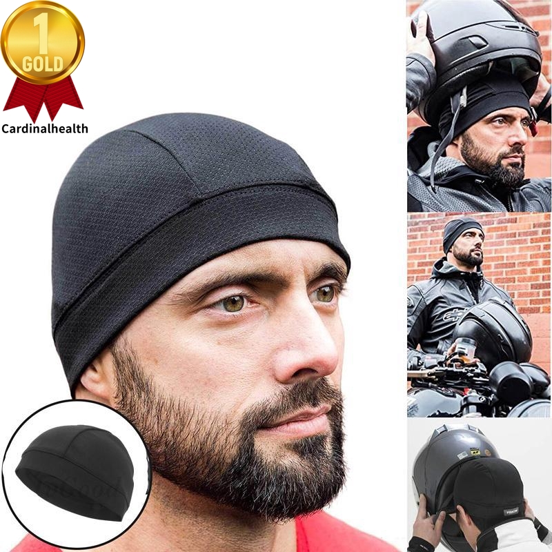 Motorcycle under helmet sales skull cap