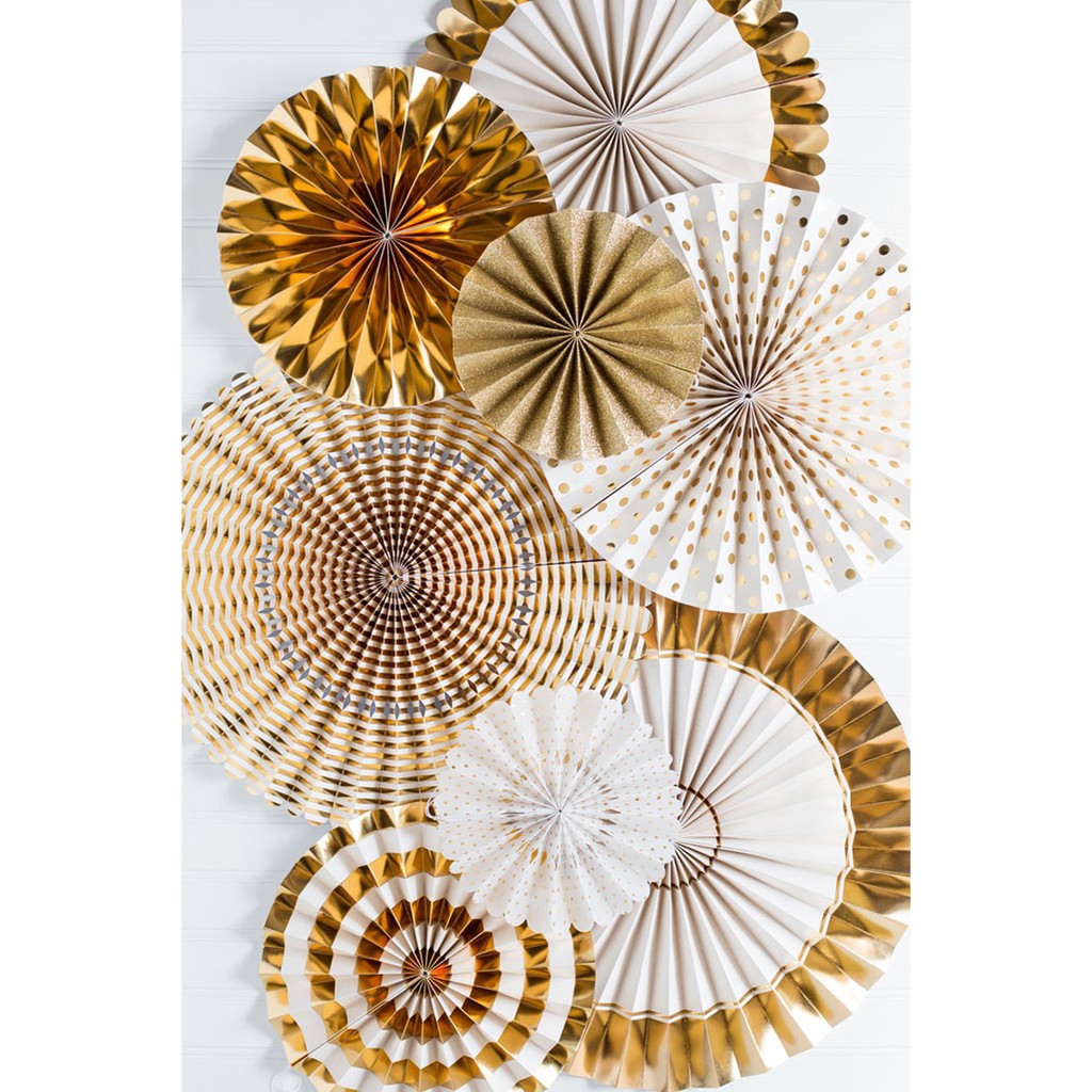 Party Fans/Paper Fans/Deco Fans/Party Items (8pcs) | Shopee Malaysia