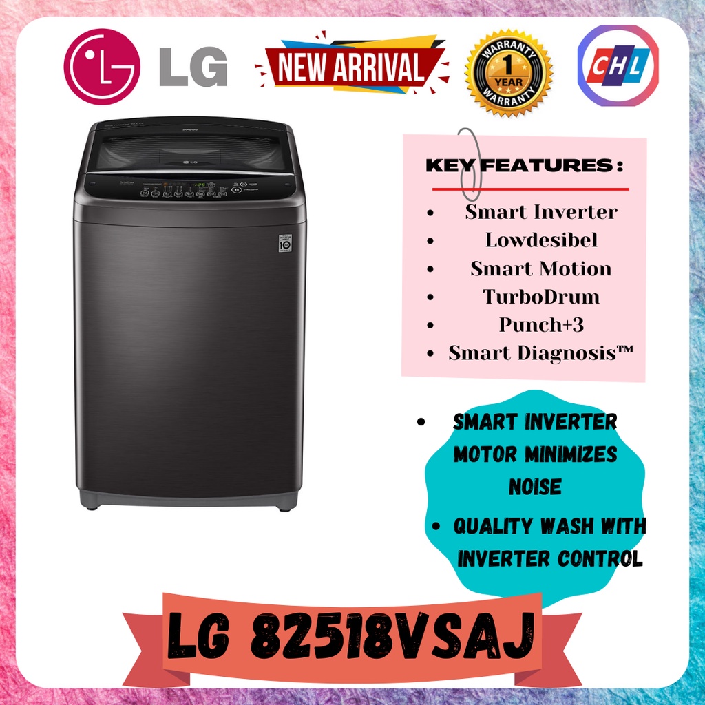 LG (READY STOCK) 18KG TOP LOAD WASHING MACHINE WITH SMART INVERTER