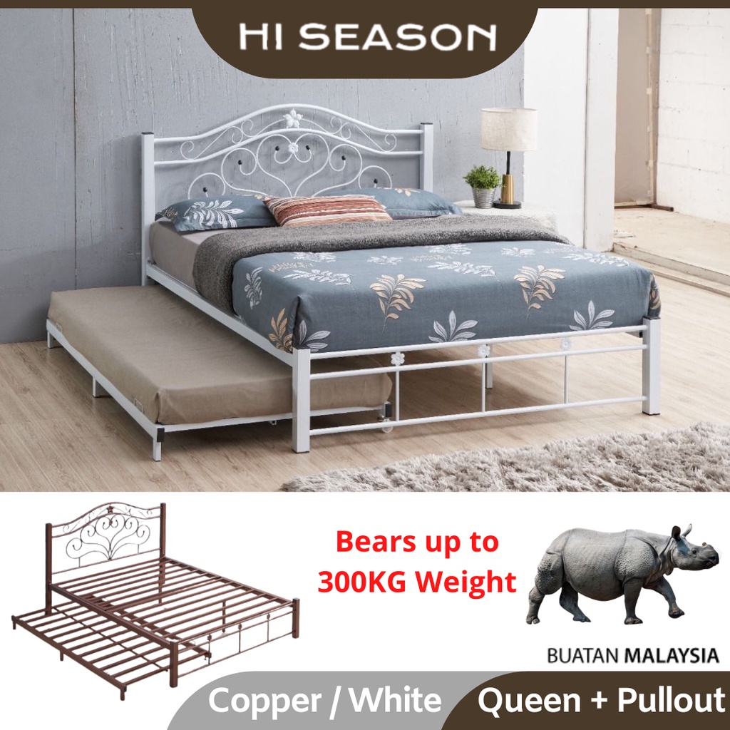 HI SEASON Queen Size with Pull out Bed Katil Bingkai Queen Kukuh