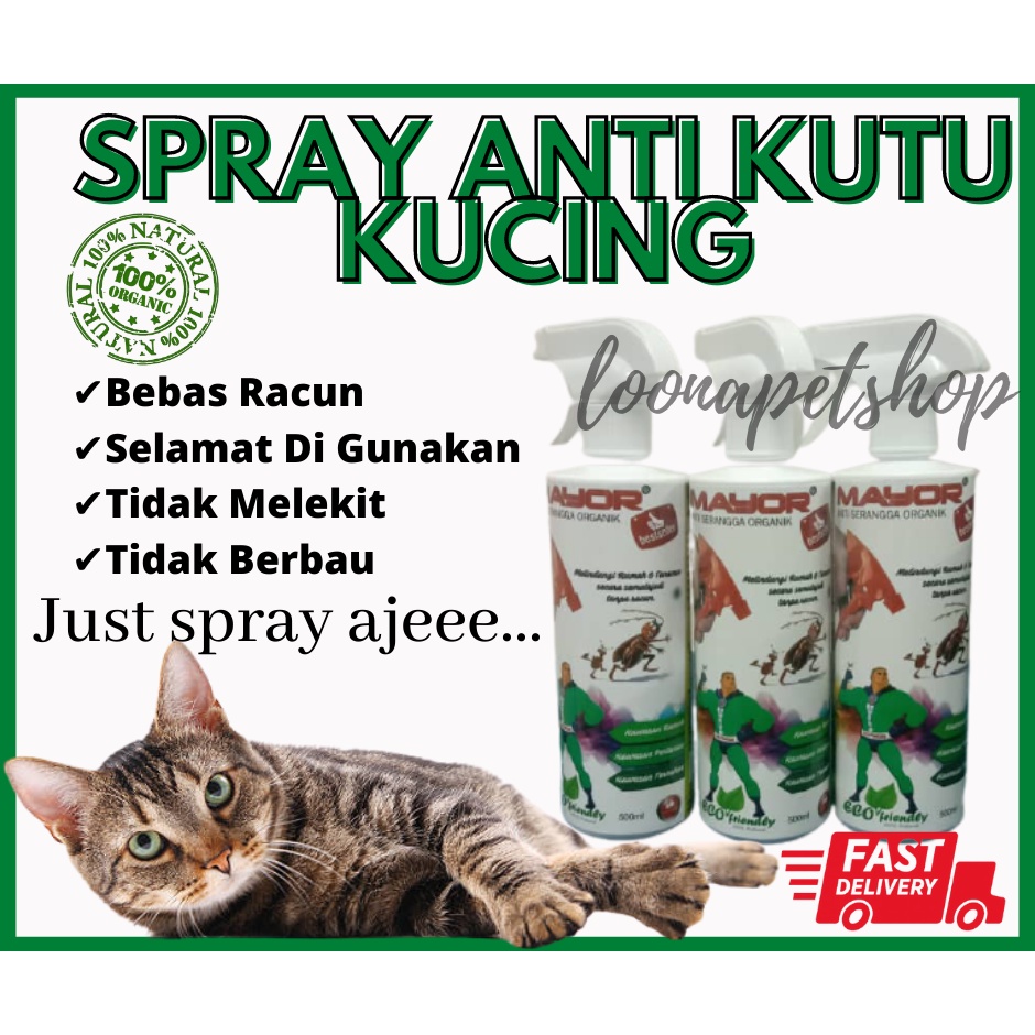 Spray Kutu Kucing Anti Flea Spray Cat Organik 500ml Shopee Malaysia