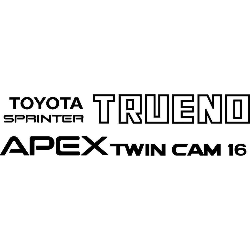 thumbnail image 2 of Toyota AE86 Trueno Levin GT APEX Decal Sticker – OEM Style, JDM Heritage 2 of 5