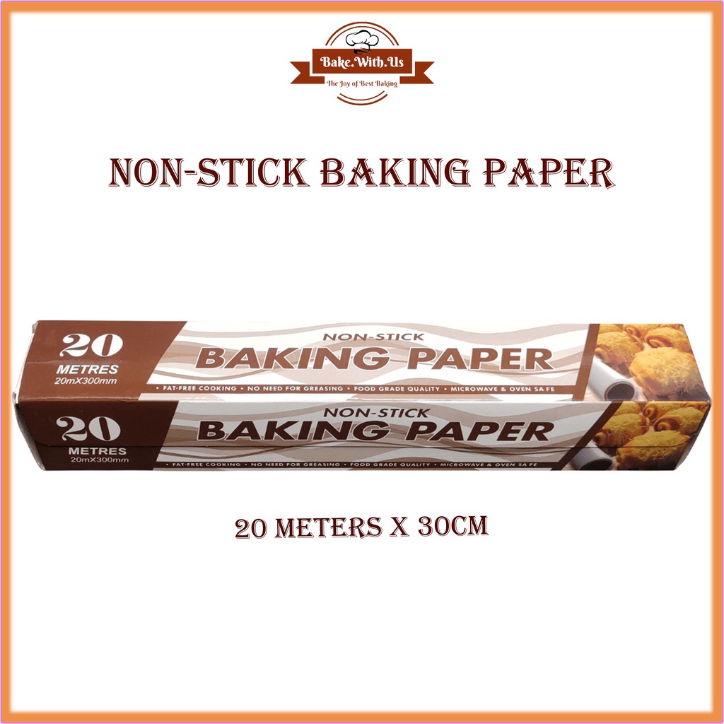 Non-Stick Microwave and Oven Proof Baking Paper Cook Tools/ Kertas Kek ...