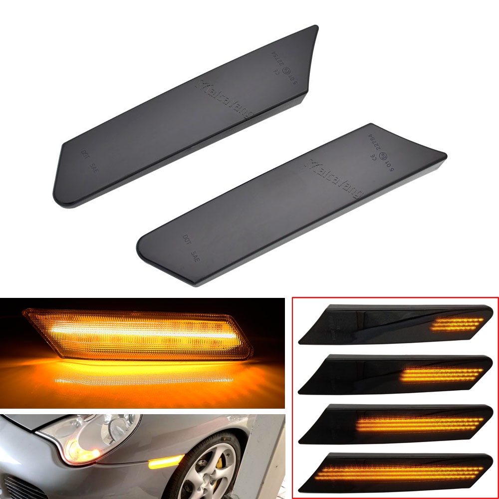 2x Rearview Mirror Blinker Indicator LED Dynamic Turn Signal Light For ...