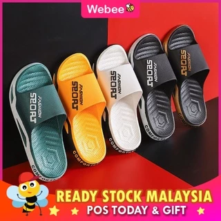 READY STOCK🔥WEBEE  Men's Shoes Women Slippers Kasut Wanita Lelaki Perempuan Sandals Indoor House Slippers Sandal 555-D