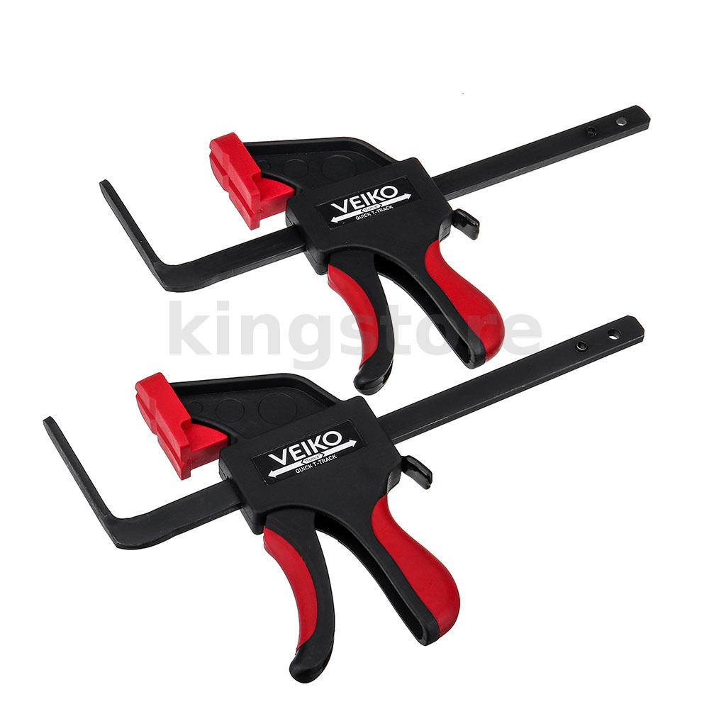 VEIKO 2Pcs One Handed Quick Release Track Saw Clamps for MFT Table and Festool Track Saw Guide