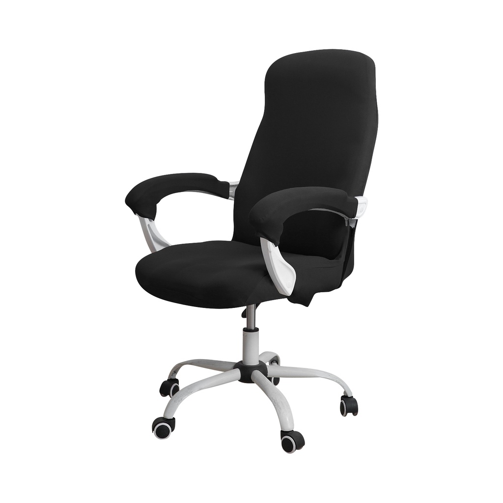 Computer Chair Cover With Armrest Cover Solid Color Office Chair Cover
