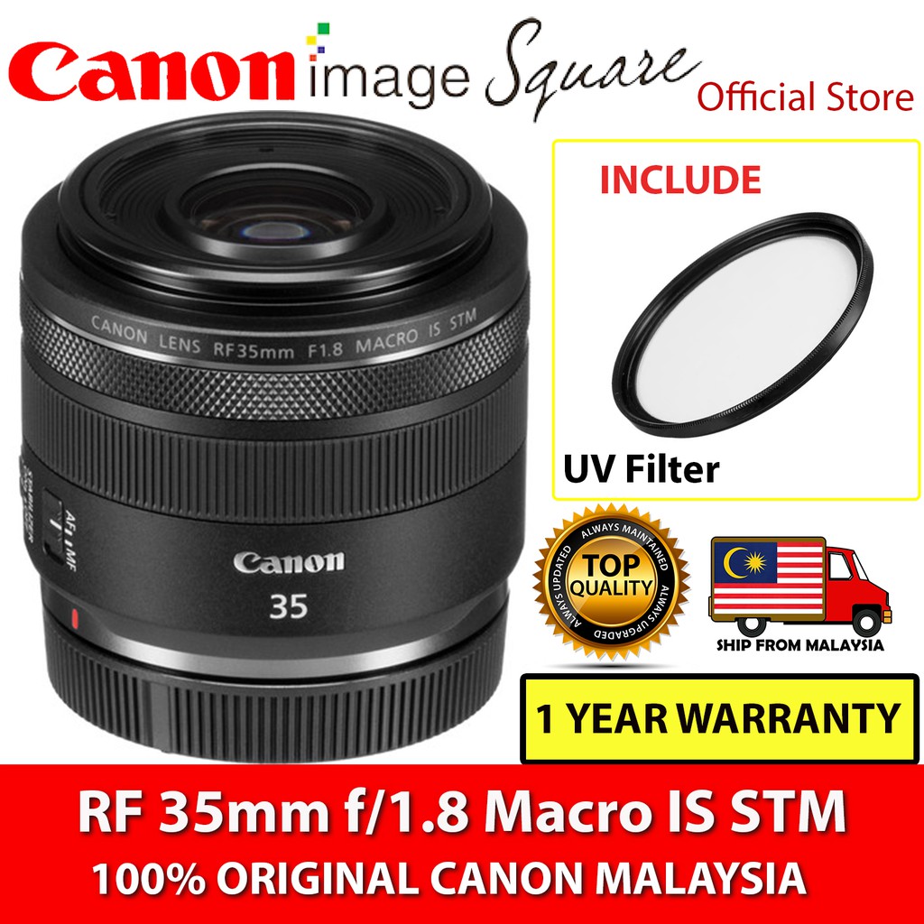 Original Canon RF 35mm Macro IS STM Ship from Malaysia RF35MM lens