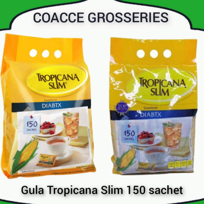 Tropicana Slim Sugar 150sachet Diabtx Sweetener Shopee Malaysia