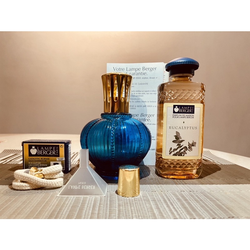 Midnight blue molecule Berger Lampe Gift set - Maison Berger Paris