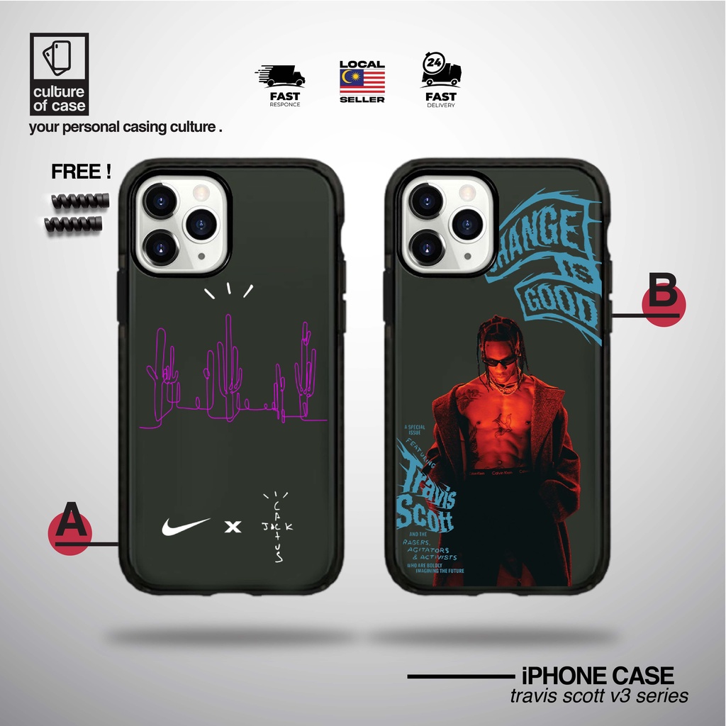 CHANGE IS GOOD TRAVIS SCOTT Neon Case Cover 6 Until 15 Pro Max Casing ...